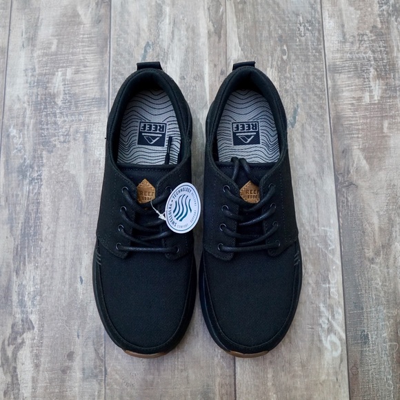 Reef Rover Low Black w/ Gum Bottoms Men’s Shoes - Picture 3 of 8